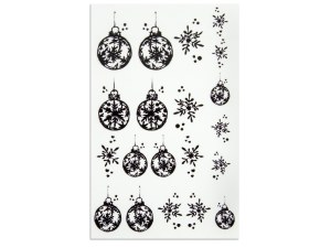 NailArt Tattoo Christmas Ball Ornaments