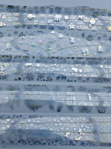 Box Foil Holo Silver Motif