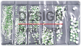 Pochette Strass Vert clair multi-taille