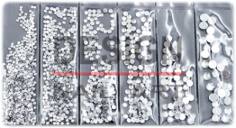 Pochette Strass Argenté multi-taille