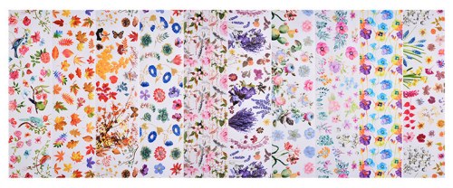 Box Foil leaves and flowers