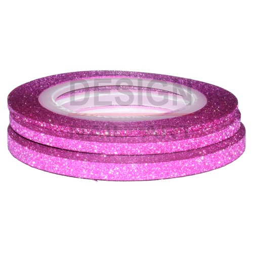 Lot Striping Tape Paillette Fuchsia