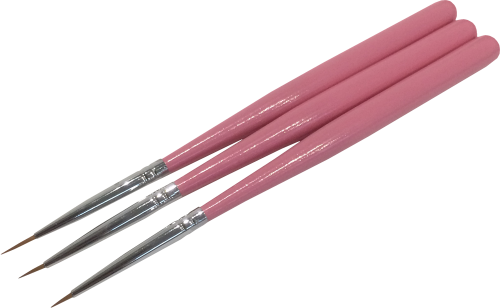 Pink nail art brush kit