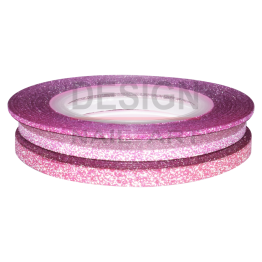 Lot Striping Tape Paillette Rose