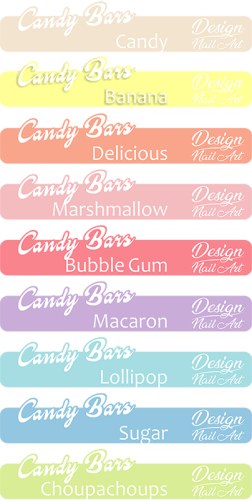 Stickers nuancier Candy Bars