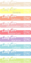Stickers nuancier Candy Bars
