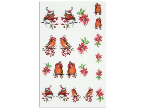 NailArt Tattoo Bird Winter