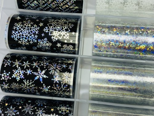 Box Foil Holo Silver Motif