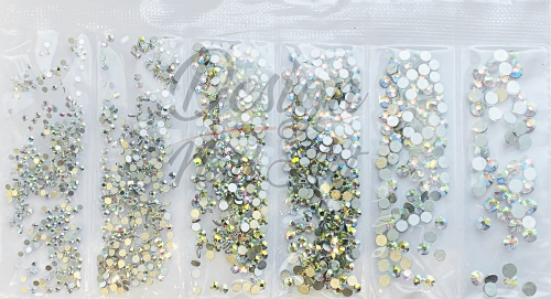 Pochette Strass Argenté AB