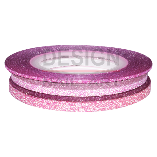 Lot Striping Tape Paillette Rose