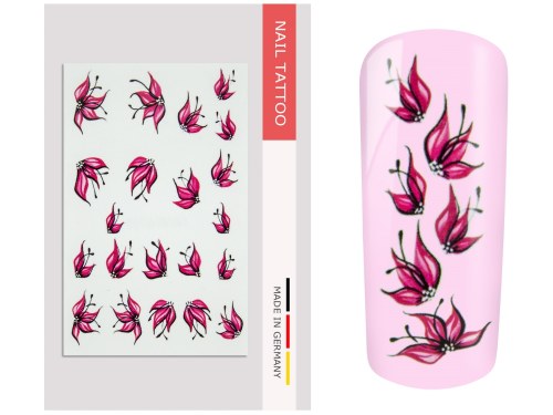 NailArt Tattoo Flower IX