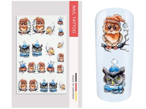NailArt Tattoo Owl I