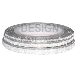 Lot Striping Tape Paillette Argent