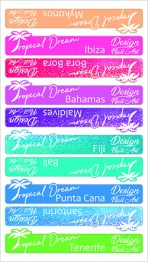 Stickers nuancier Tropical Dream